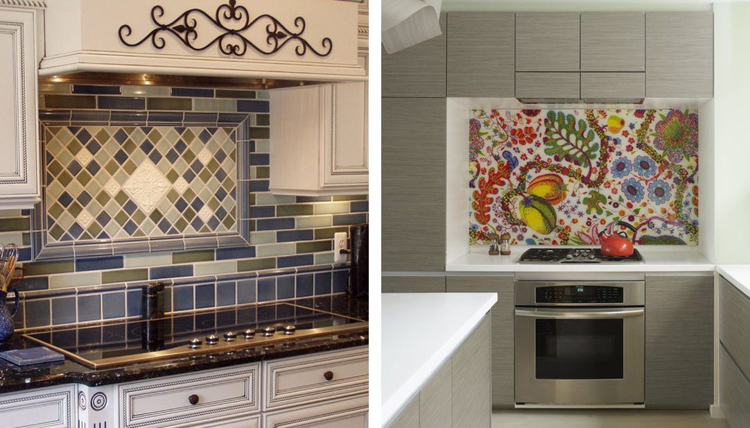2 tile kitchen backsplashes