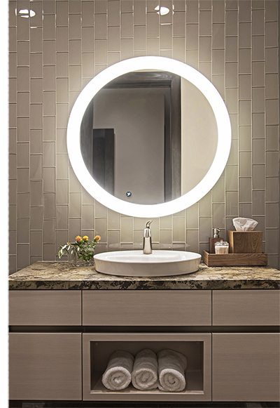 A simple but modern spa-inspired bathroom