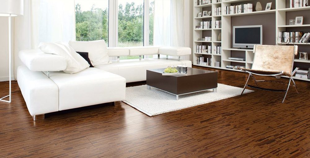 Cork plank flooring from Carlisle Wide Plank Floors
