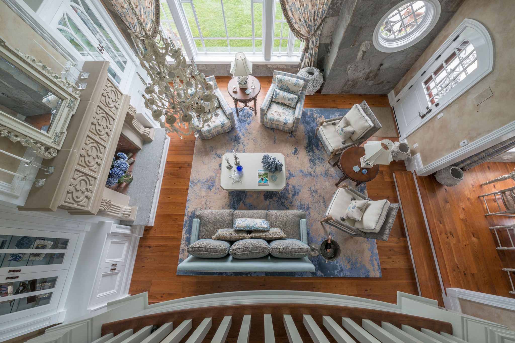 Overhead Living room View