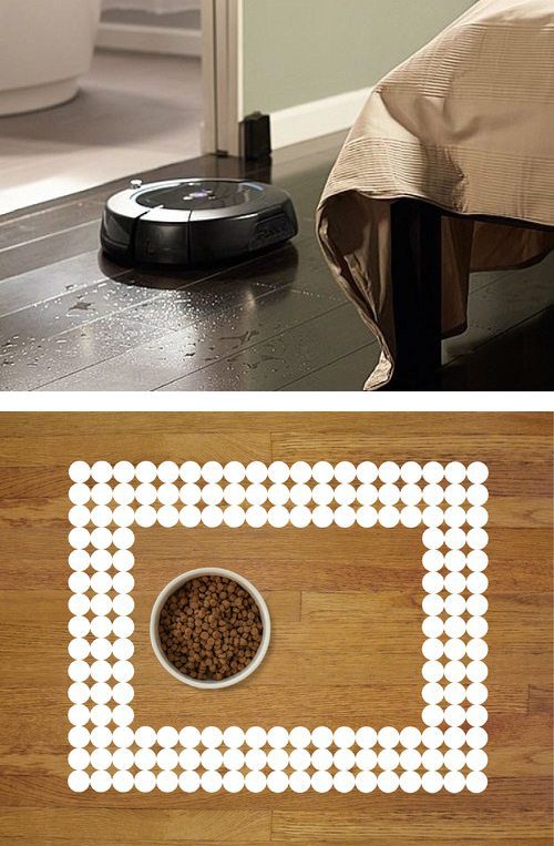 iRobot cleaning hardwood floor